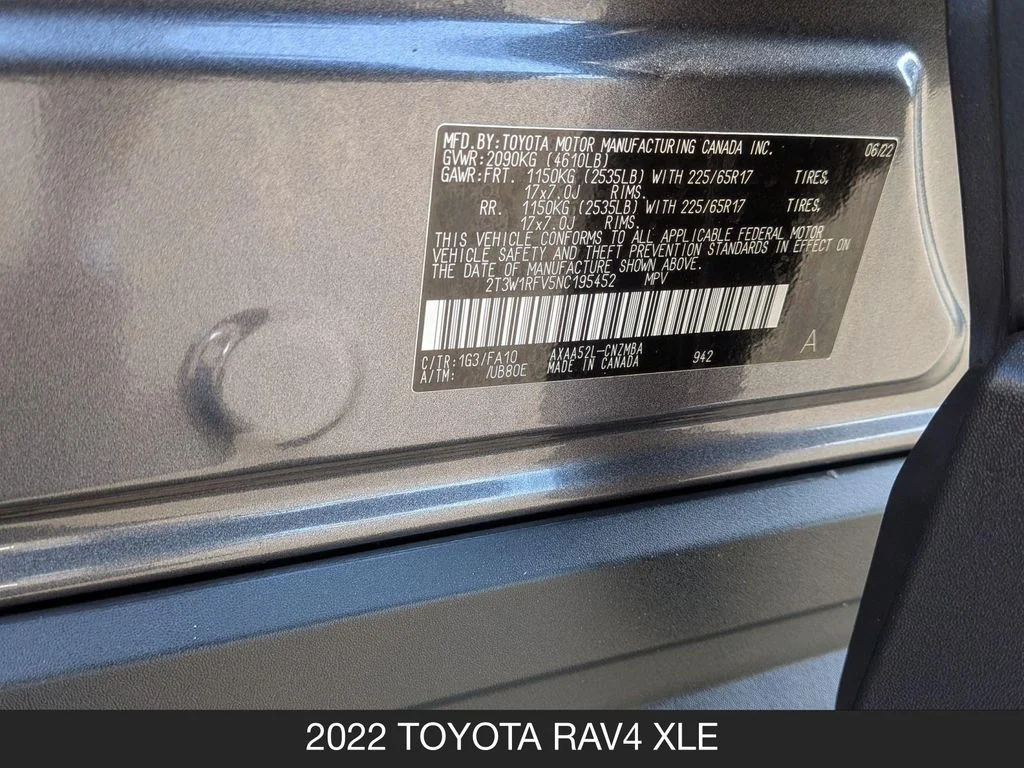 Used 2022 Gray Toyota XLE image 26