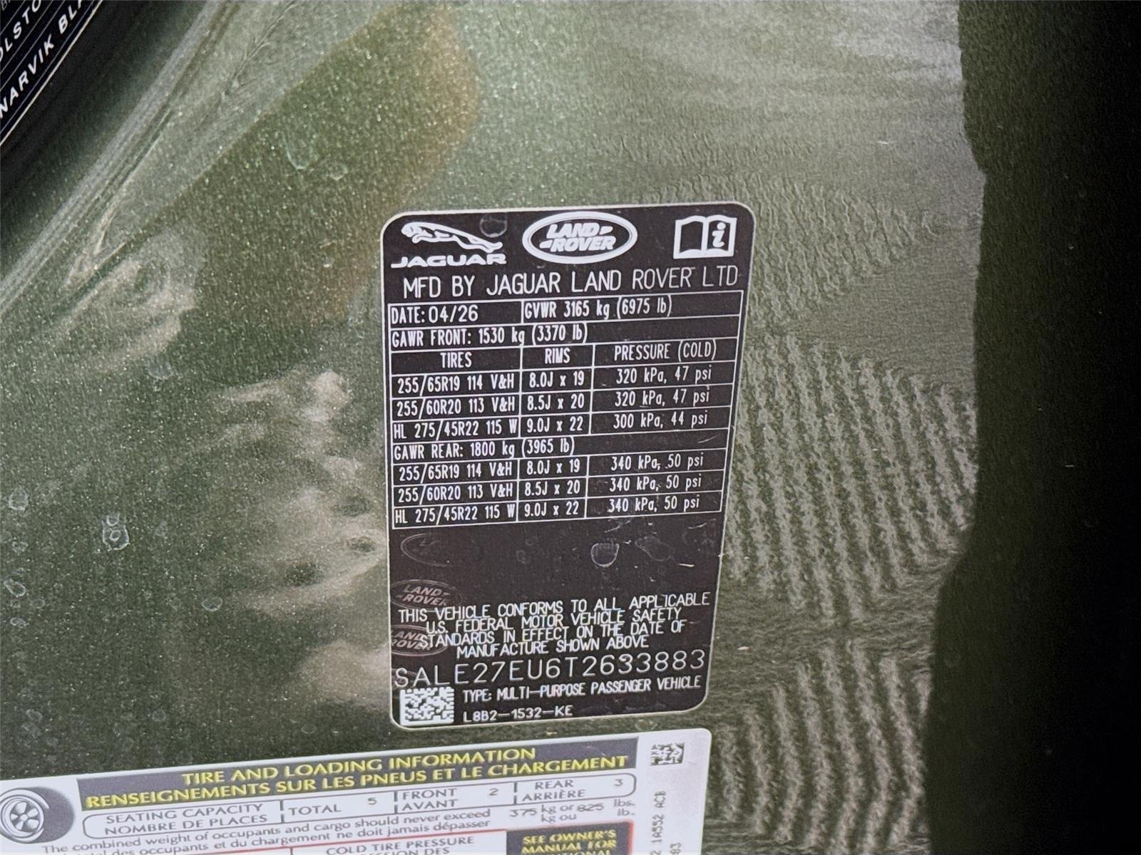 Used 2026 Green Land Rover X-Dynamic SE image 34