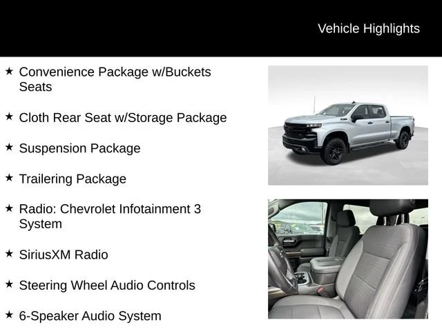 Used 2022 Silver Ice Metallic Chevrolet LT Trail Boss image 7