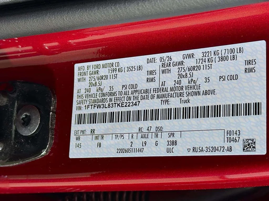 New 2026 Red Ford XLT image 40