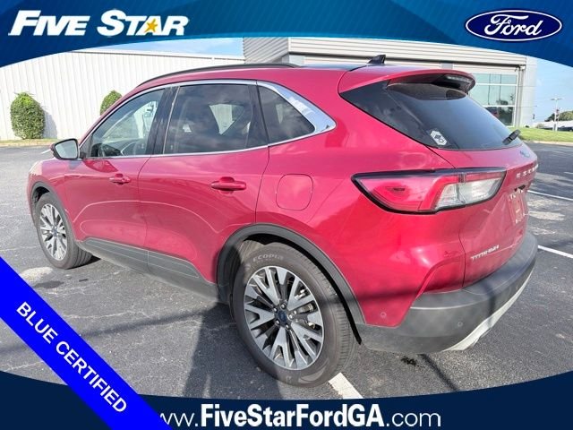 Certified Used 2020 Red Metallic Ford Titanium image 5