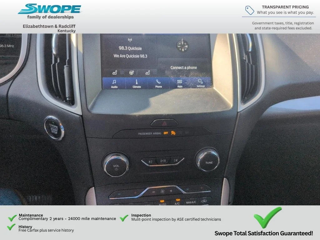 Used 2020 Burgundy Velvet Metallic Tinted Clearcoat Ford SEL image 12