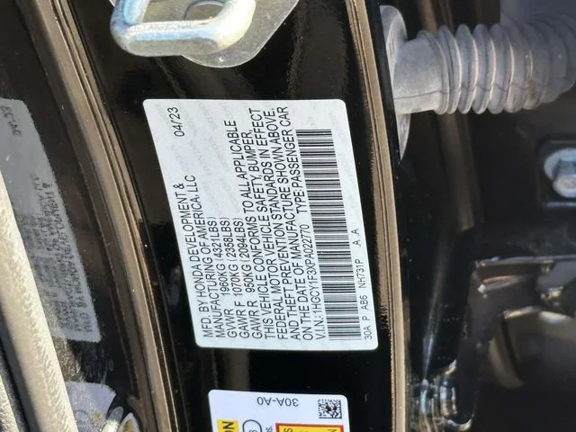 Certified Used 2023 Crystal Black Pearl Honda EX image 19