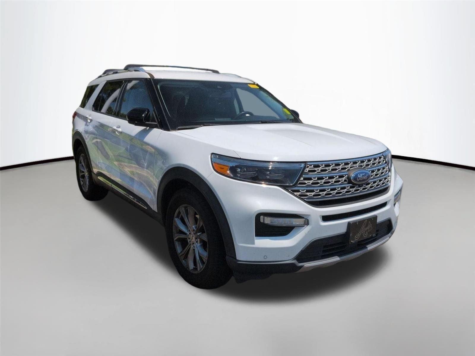 Used 2022 Star White Metallic Tri-Coat Ford Limited image 3