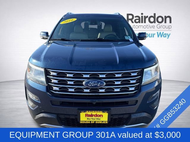 Used 2016 Ford Explorer Limited with VIN 1FM5K8F83GGB53240 for sale in Sumner, WA