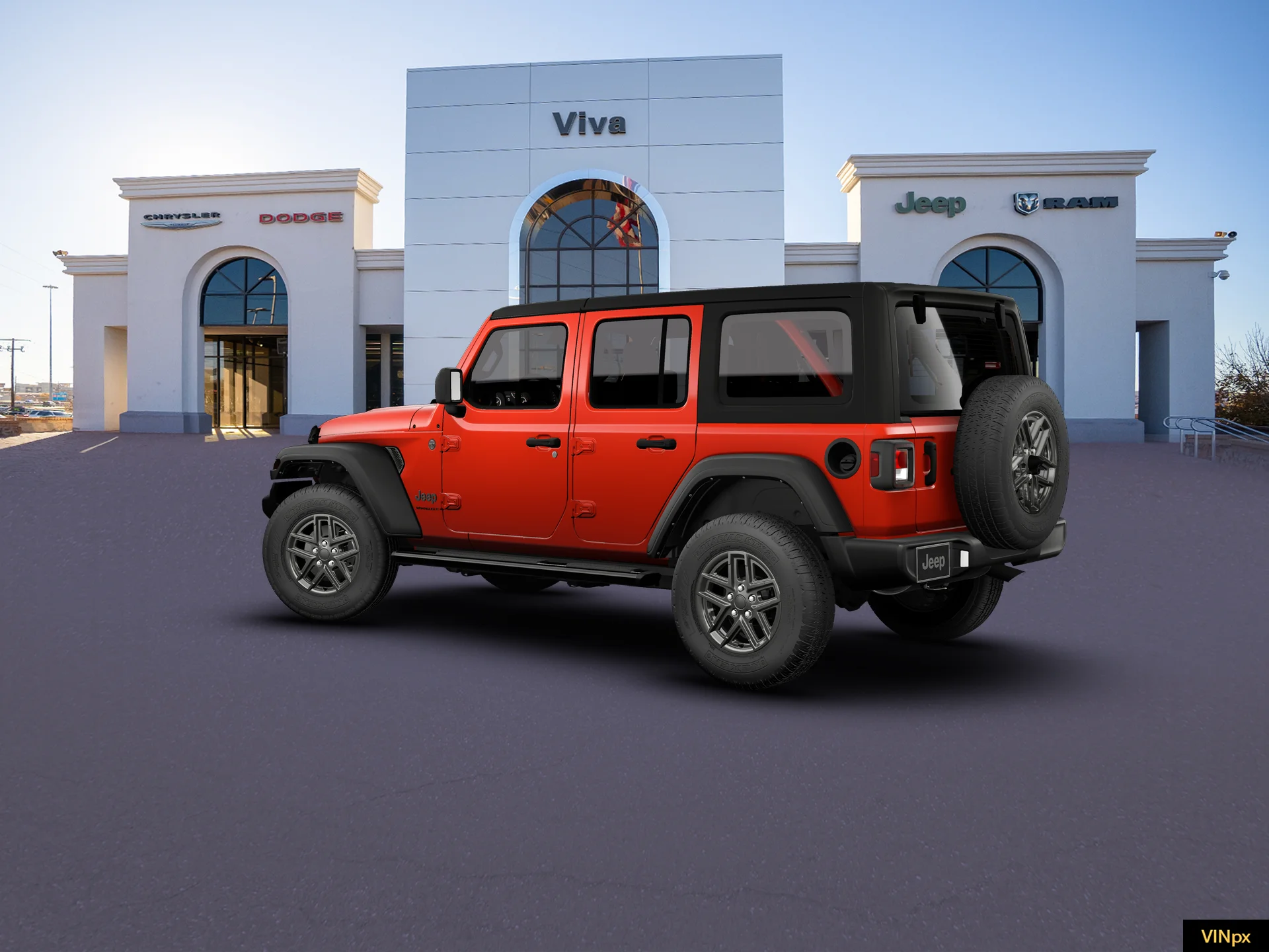New 2026 Firecracker Red Clear-Coat Exterior Paint Jeep Sport image 16