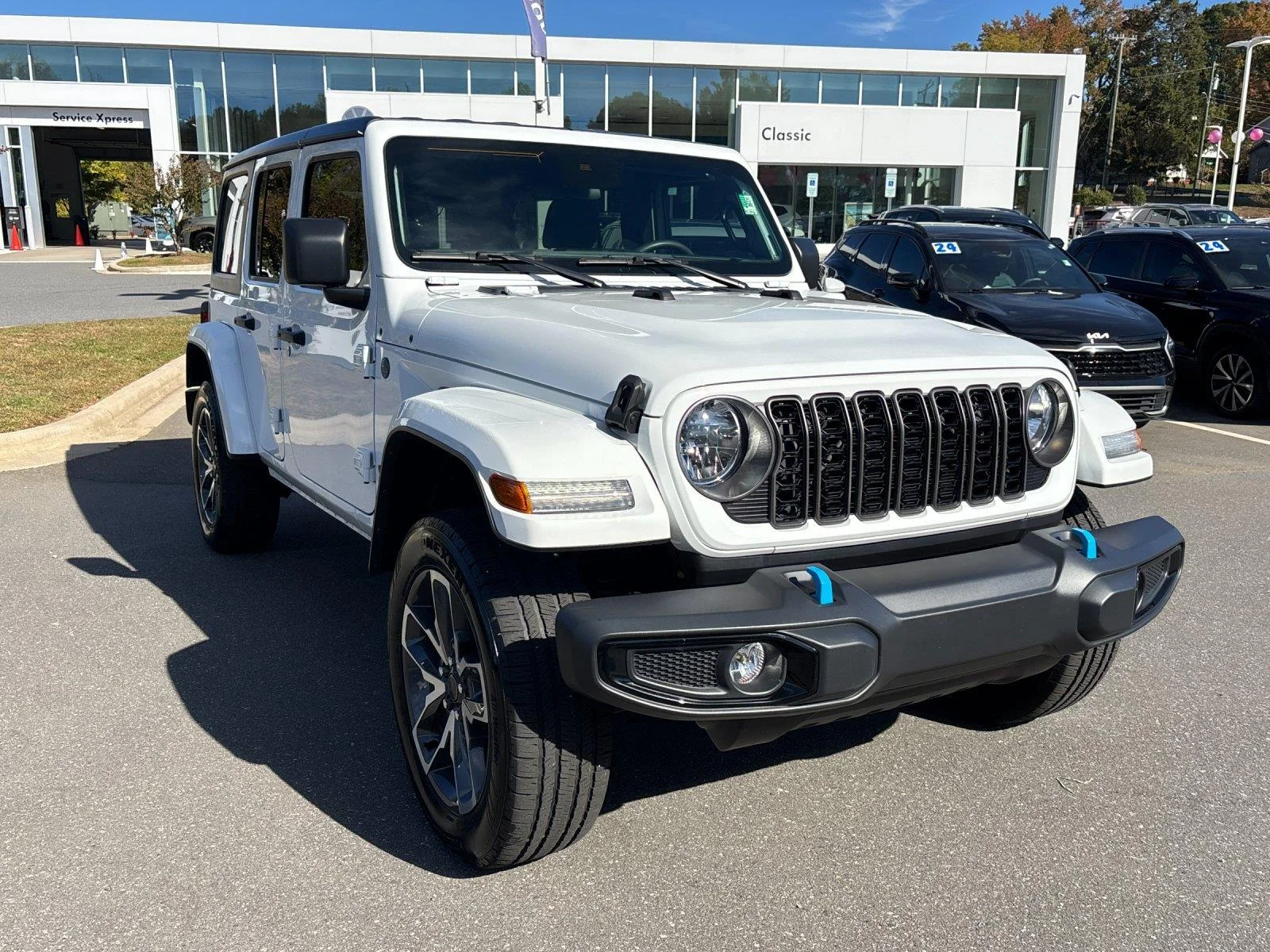 Used 2024 Bright White Clearcoat Jeep Sport S image 7
