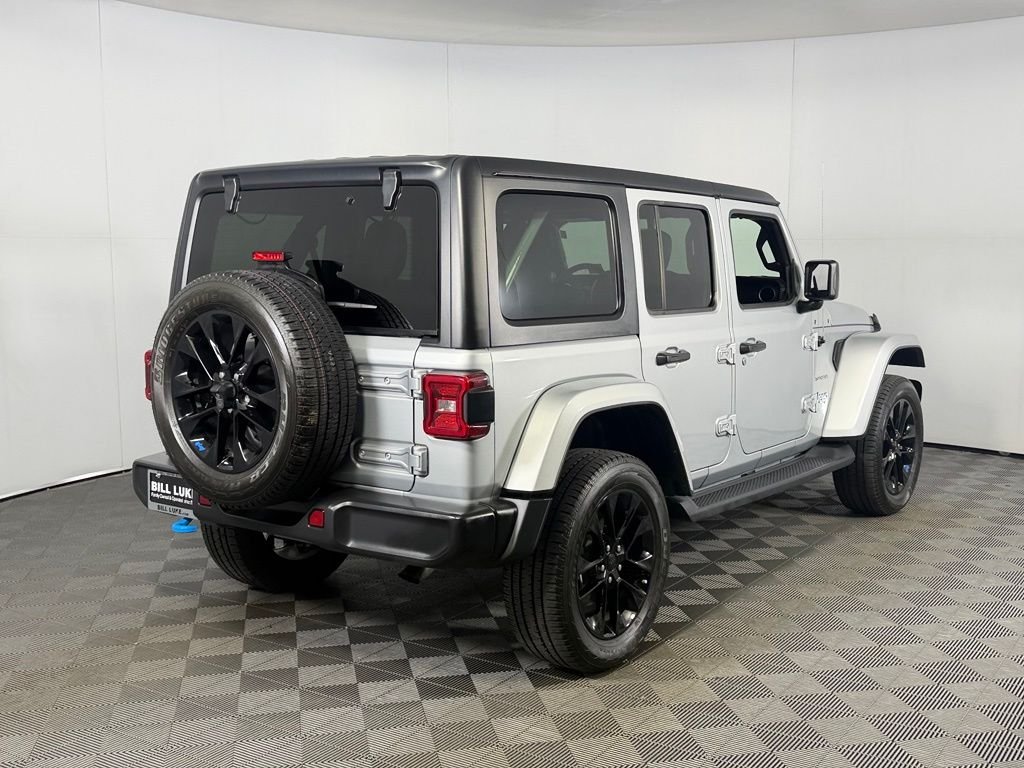 Certified Used 2023 Silver Jeep Sahara 4xe image 6