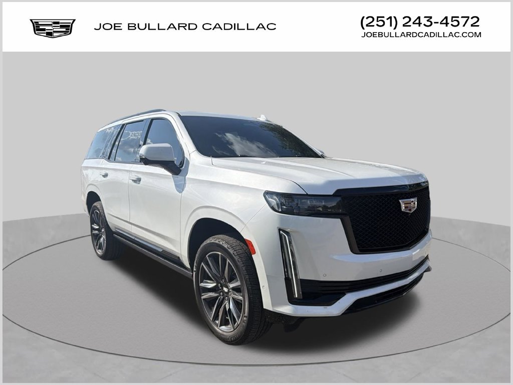 Used 2023 Crystal White Tricoat Cadillac Sport Platinum image 1