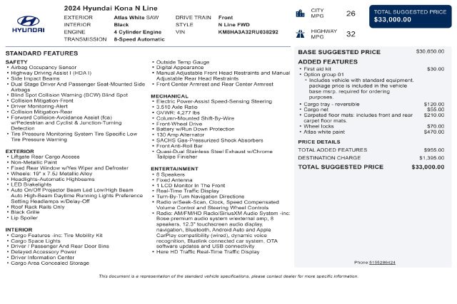 Used 2024 White Hyundai N Line image 41