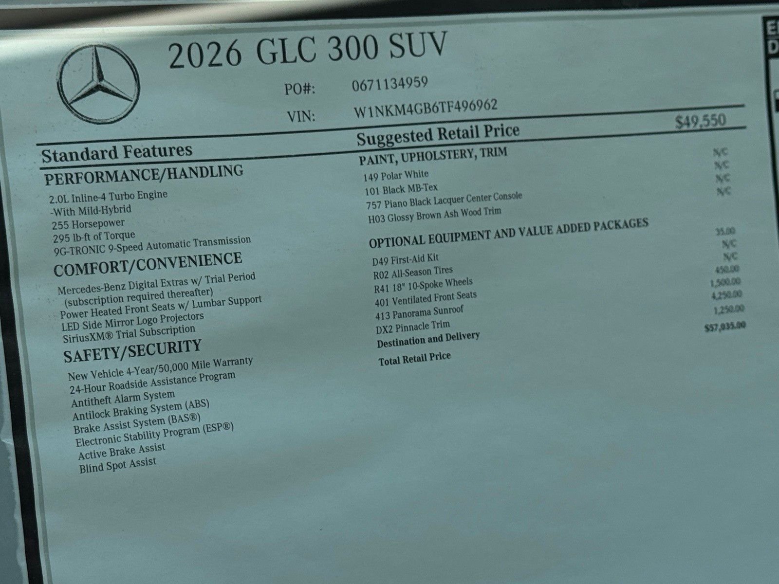 New 2026 Polar White Mercedes-Benz GLC 300 image 25