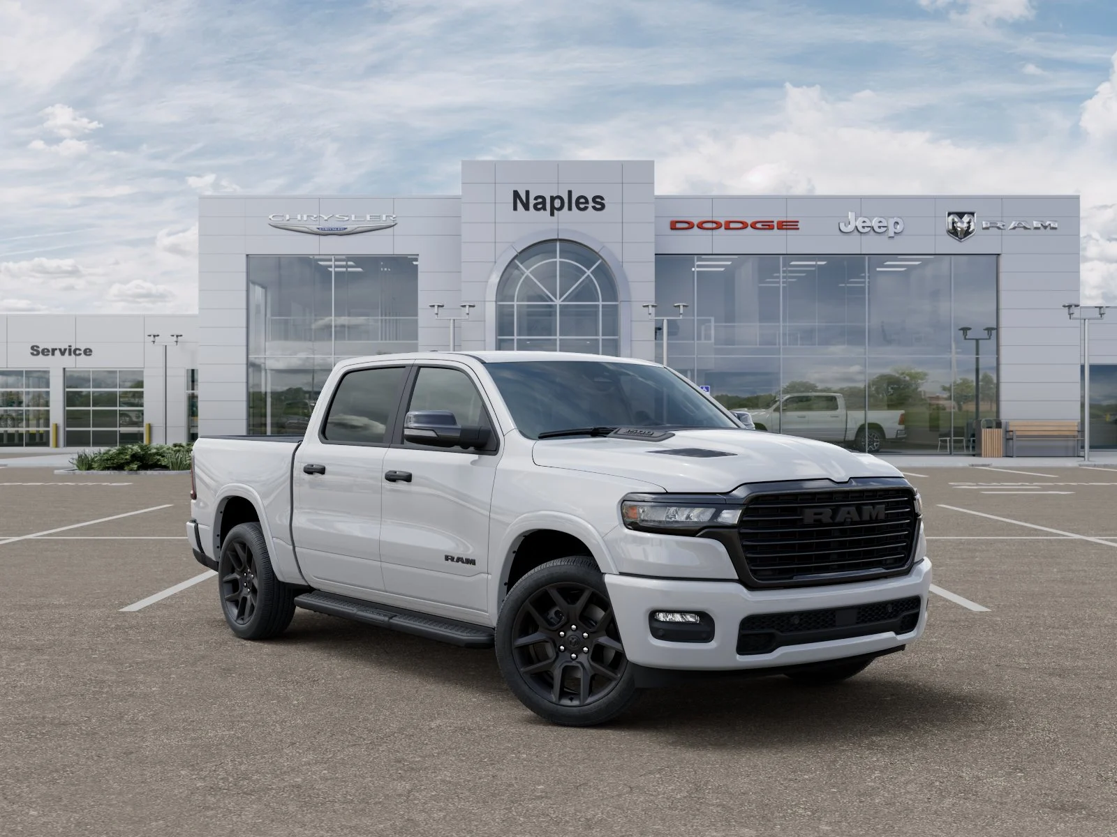 New 2026 Bright White Clear-Coat Exterior Paint RAM Laramie image 31