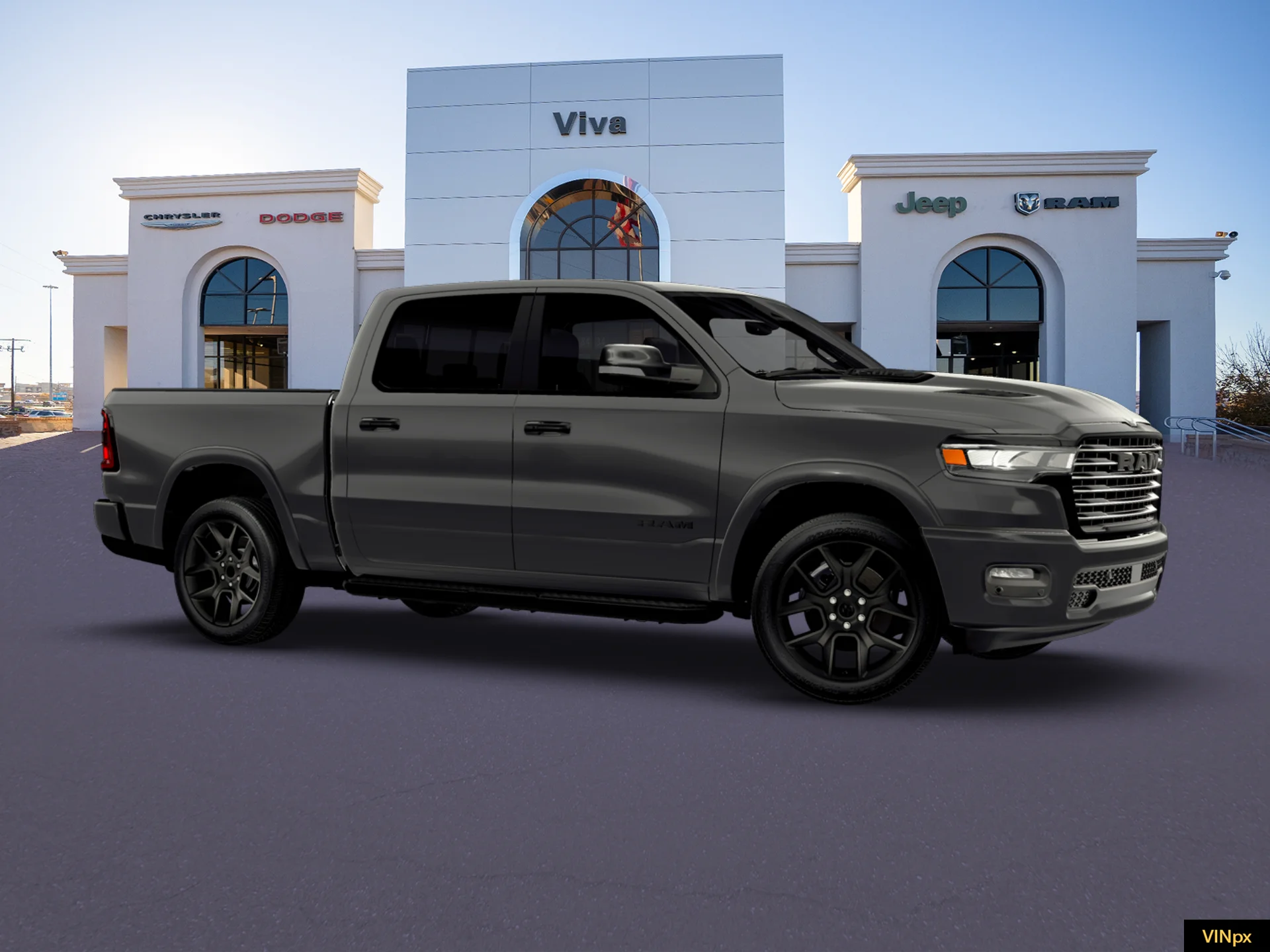 New 2026 Granite Crystal Metallic Clear-Coat Exterior Paint RAM Laramie image 22