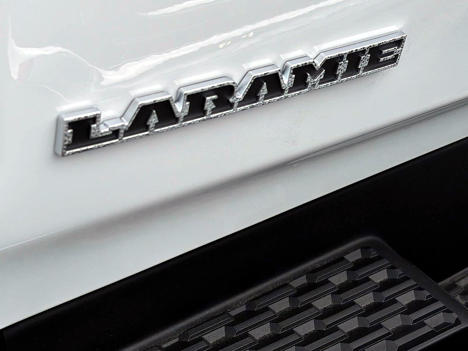 New 2027 Bright White Clear-Coat Exterior Paint RAM Laramie Crew Cab 4x4 5