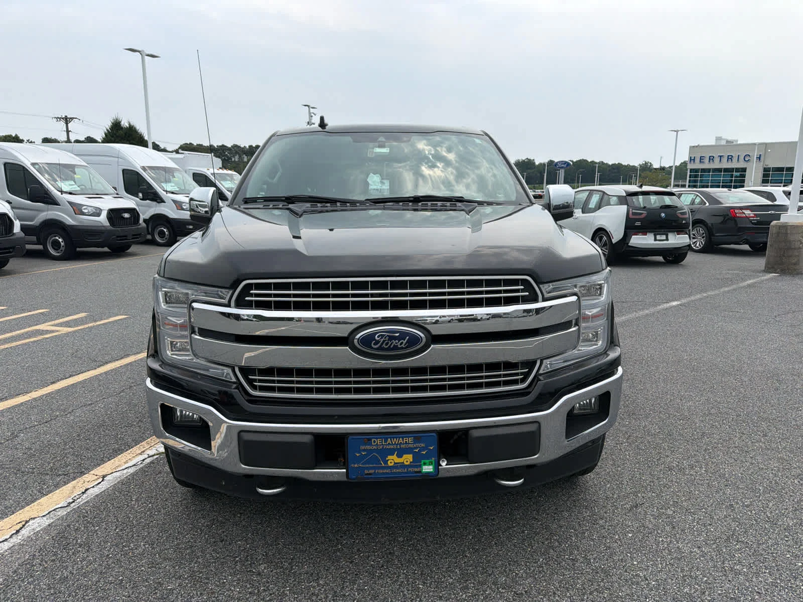 Used 2018 Shadow Black Ford LARIAT image 2