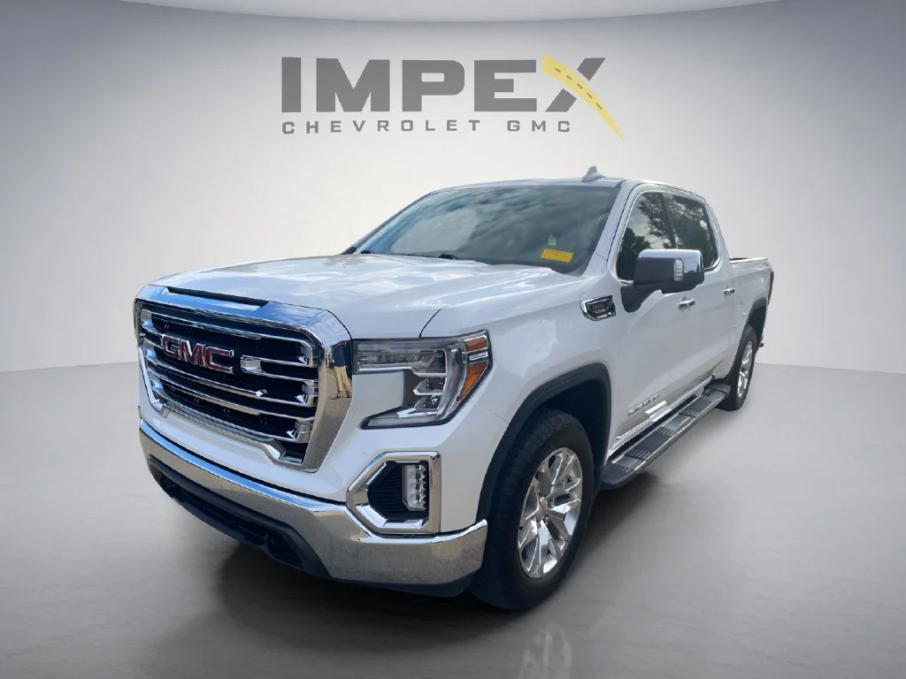 Used 2020 WHITE FROST TRICOAT GMC SLT image 1