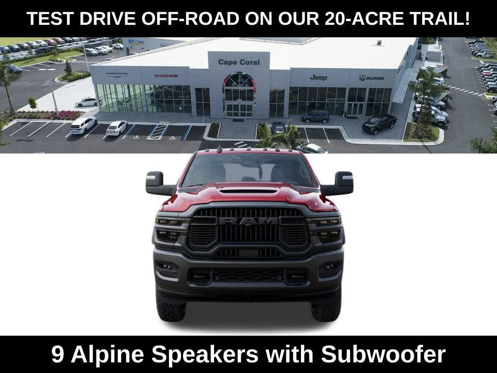 New 2026 Molten Red Pearl-Coat Exterior Paint RAM Rebel image 6