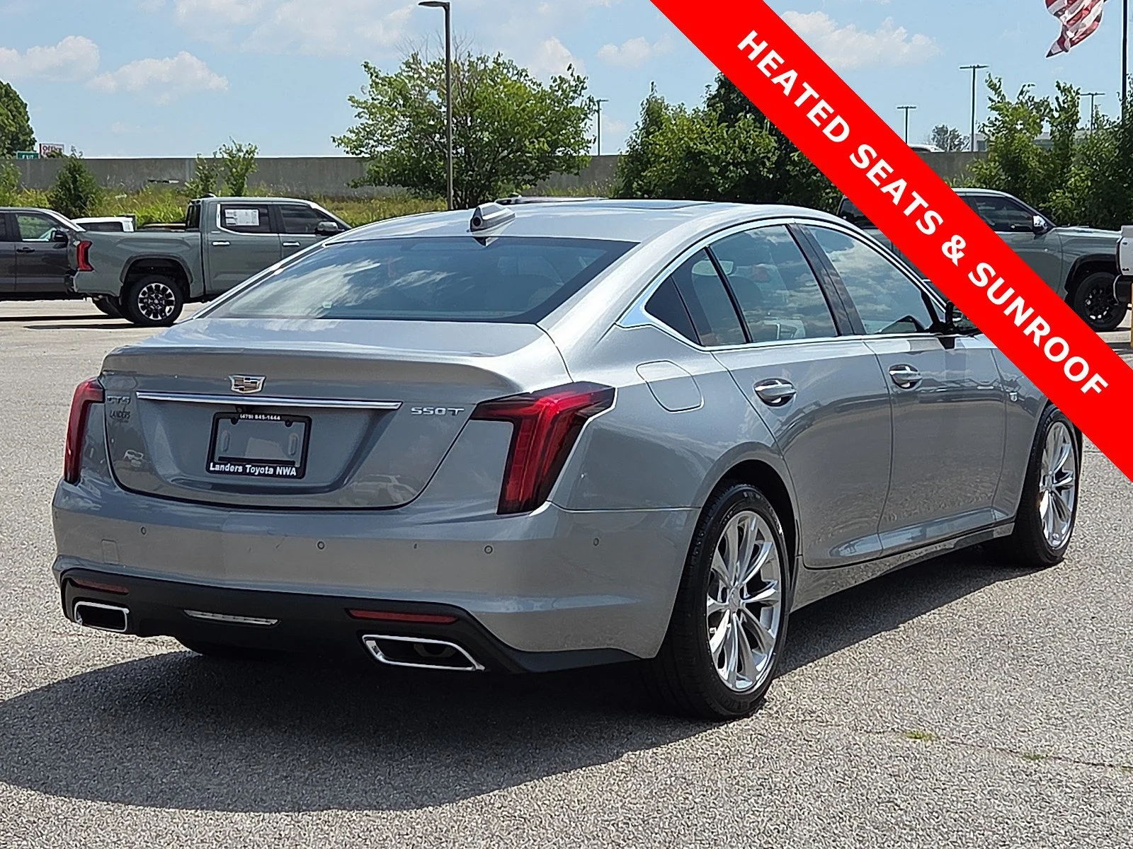 Used 2023 Argent Silver Metallic Cadillac Premium Luxury image 5
