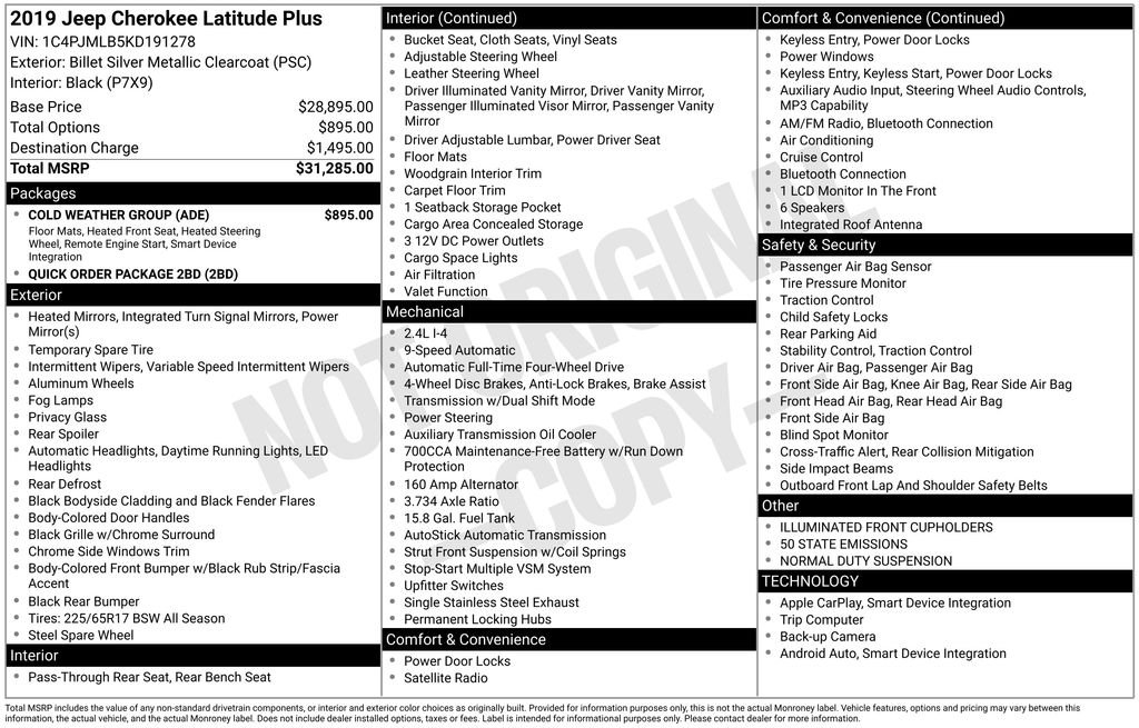 Used 2019 Silver Jeep Latitude Plus image 6