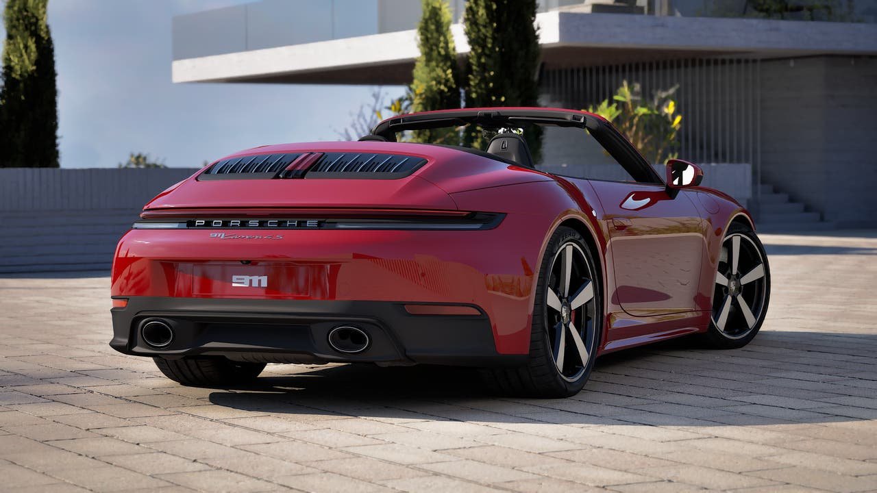 New 2027 Guards Red Porsche Carrera 4S Cabriolet image 9