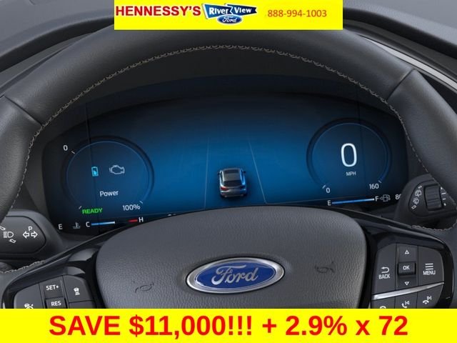 New 2024 Star White Metallic Tri-coat Ford Plug-in Hybrid image 13