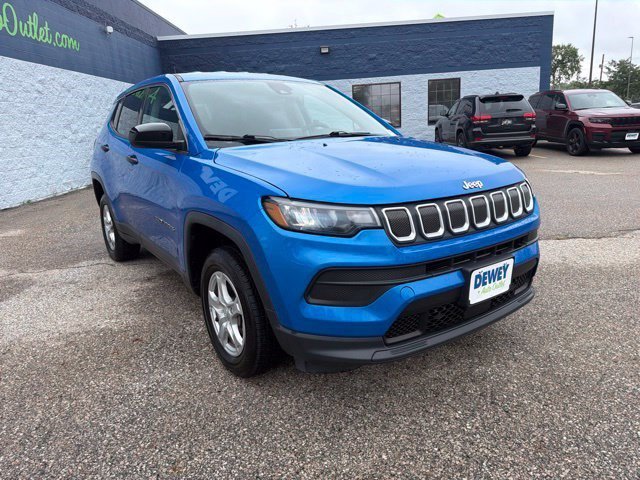 Used 2022 Laser Blue Pearlcoat Jeep Sport image 7