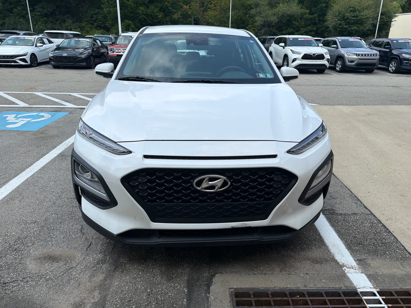 Certified Used 2021 Lunar White Hyundai SE image 2