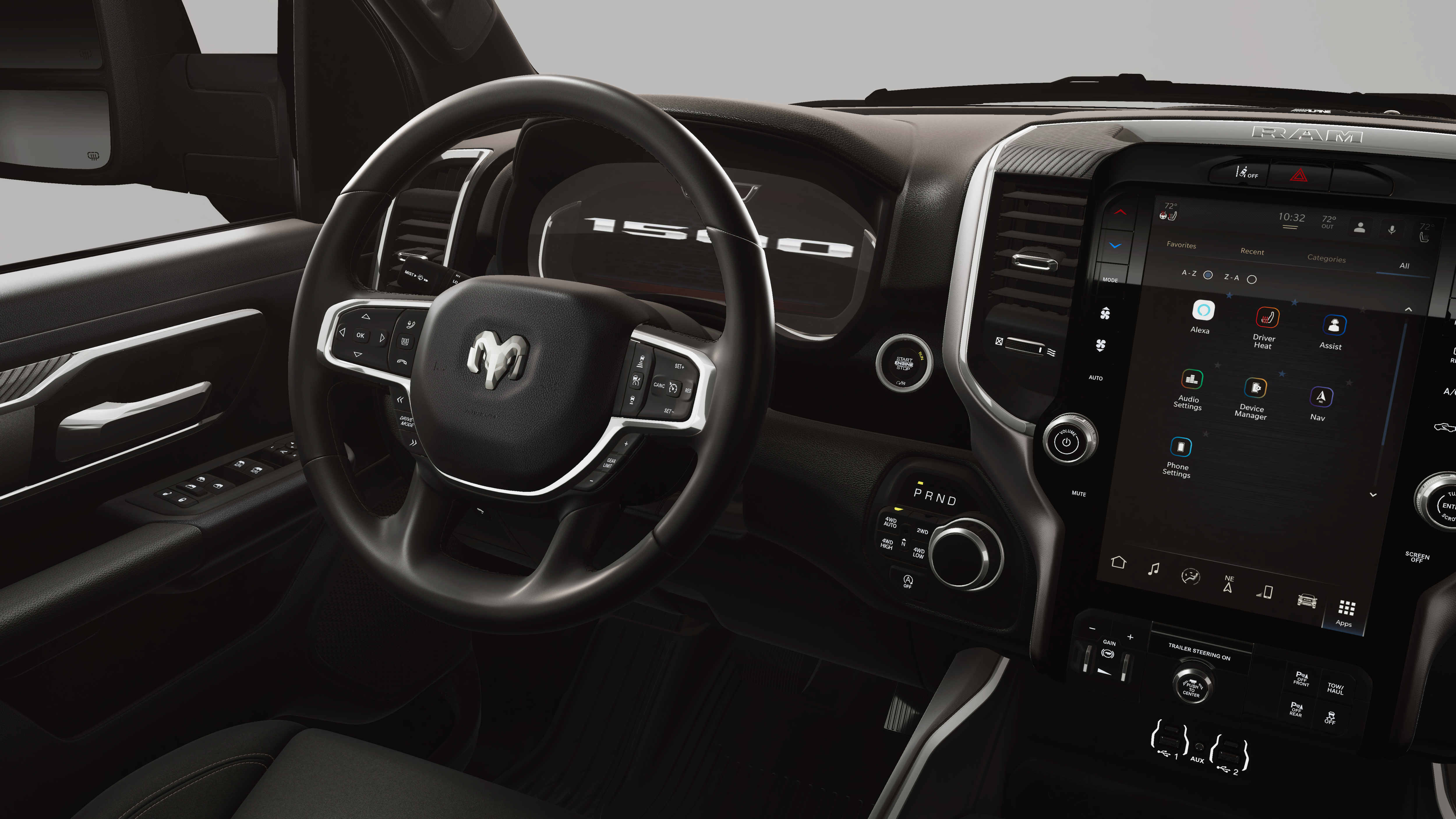 New 2026 Diamond Black Crystal Pearl-Coat Exterior Paint RAM BIG HORN image 9