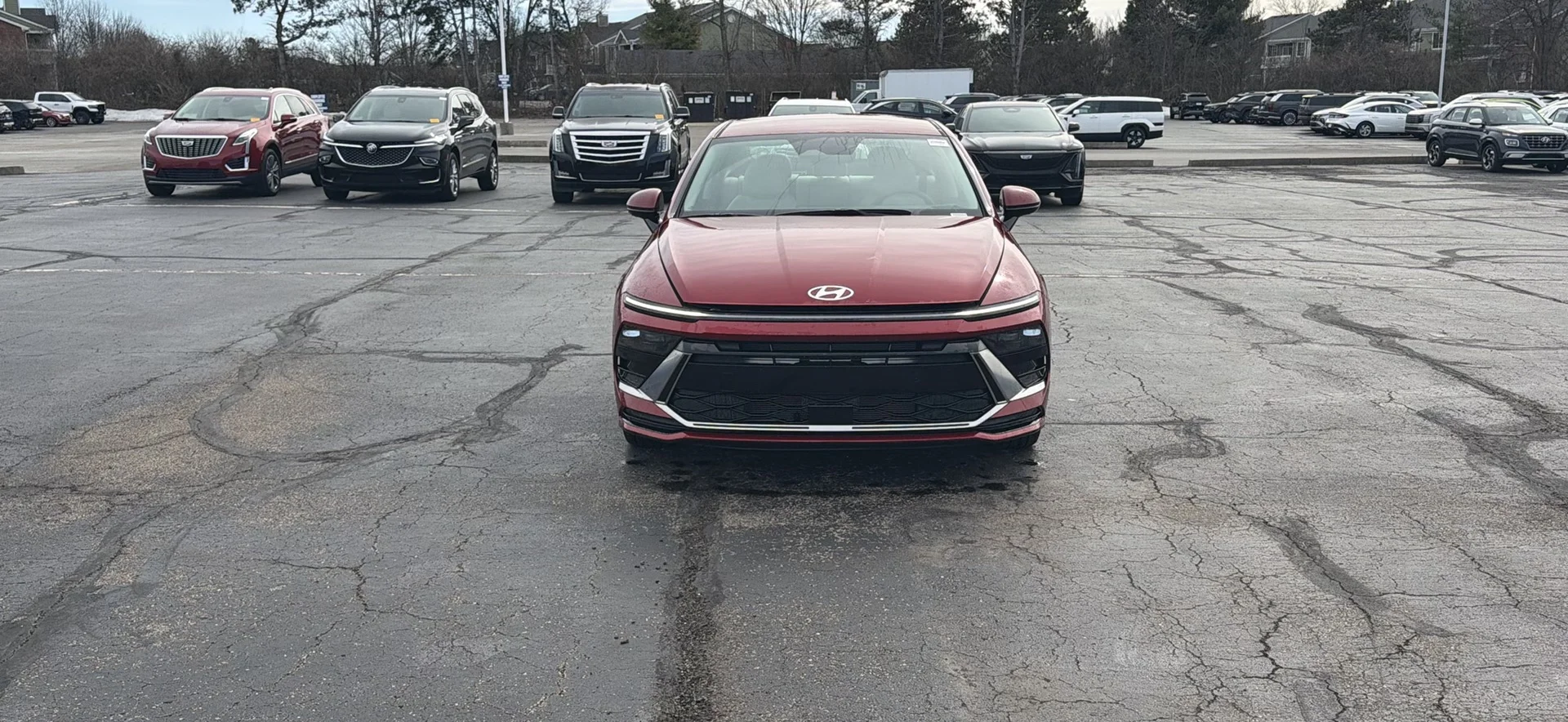 New 2026 Ultimate Red Metallic Hyundai SEL Sport image 2