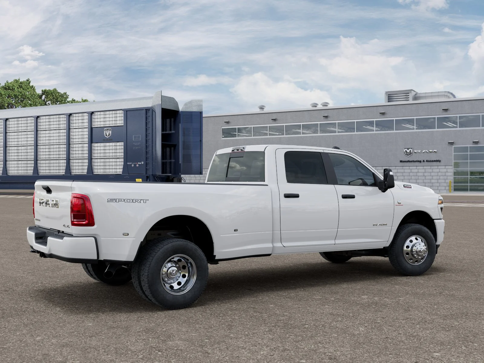 New 2026 Bright White Clear-Coat Exterior Paint RAM BIG HORN image 2