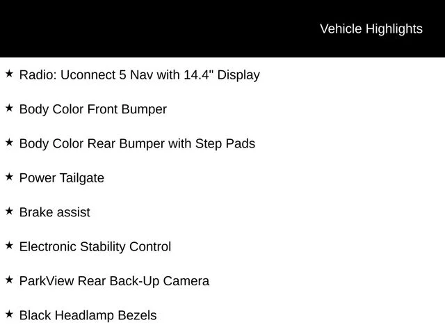 New 2026 Diamond Black Crystal Pearl-Coat Exterior Paint RAM Laramie image 2