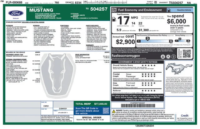 New 2026 White Ford Dark Horse image 23