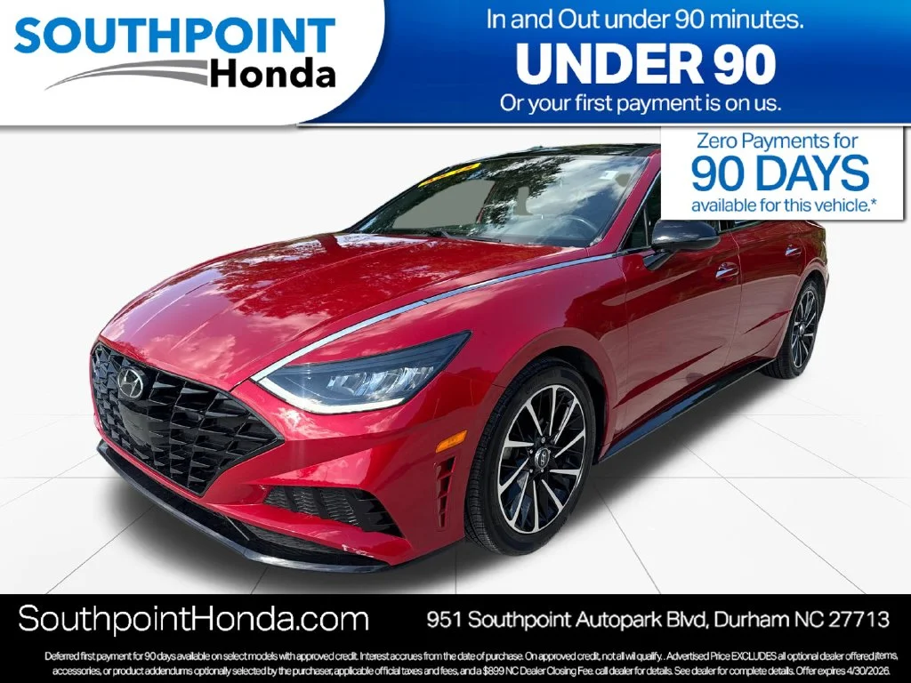 Used 2020 Calypso Red Hyundai SEL Plus image 3