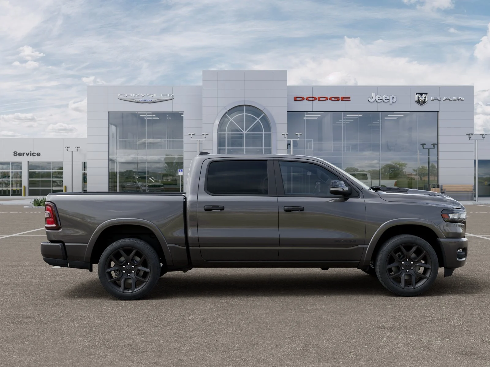 New 2026 Granite Crystal Metallic Clear-Coat Exterior Paint RAM Laramie image 49
