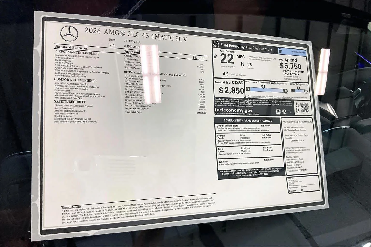 New 2026 Polar White Mercedes-Benz AMG® GLC 43 image 19