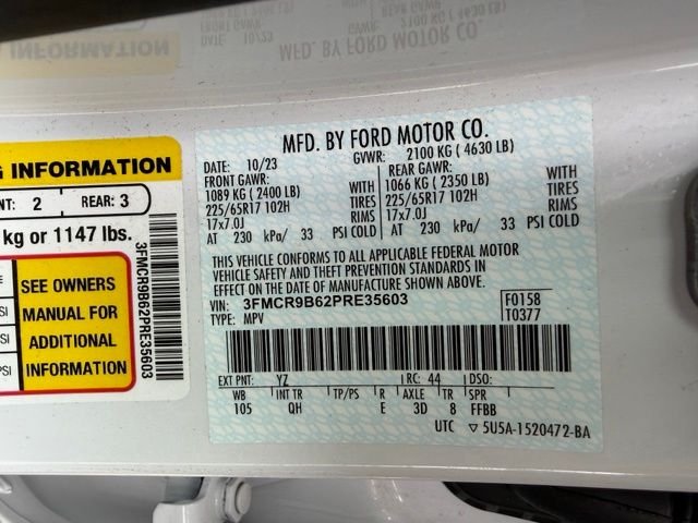 Certified Used 2023 Oxford White Ford Big Bend image 47