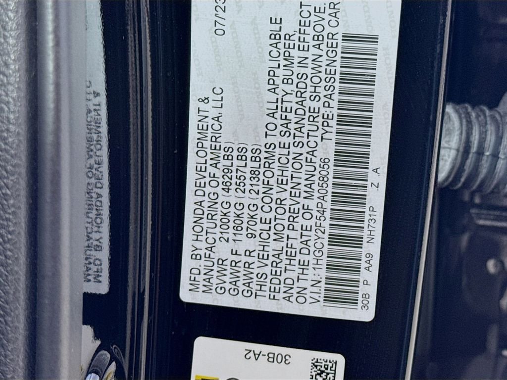 Certified Used 2023 Crystal Black Pearl Honda Sport image 41