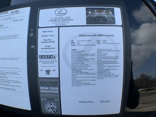 2026 Lexus RX PHEV 450h+ - Photo 26