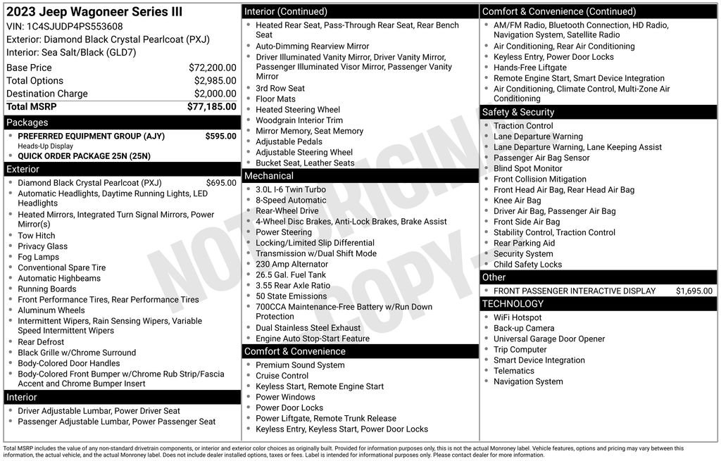 Used 2023 Black Jeep Series III image 4