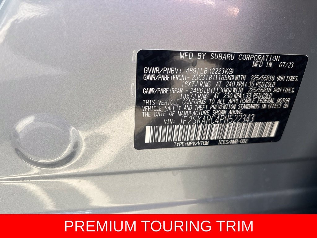 Used 2023 Ice Silver Metallic Subaru Touring image 9