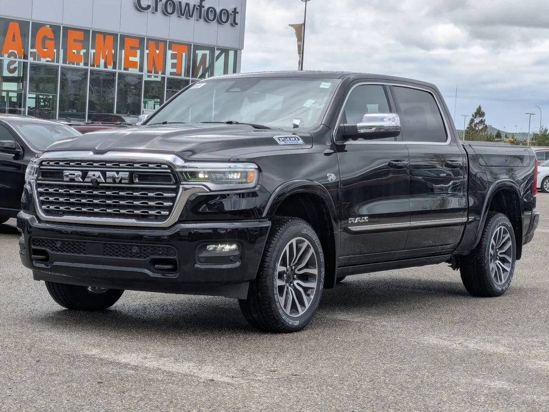 New 2026 Black RAM Limited - - 5.7L HEMI V8 - Pano Sunroof - 14.4 Uconnect - Surround Cam & More! image 4