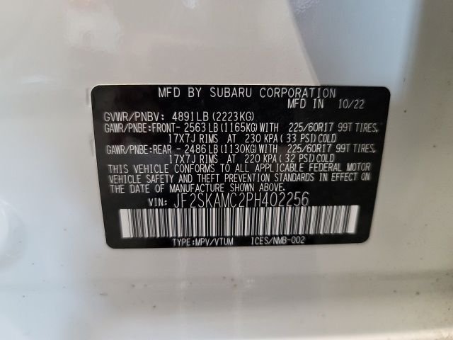 Used 2023 Crystal White Pearl Subaru Wilderness image 18