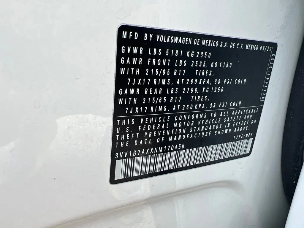 Used 2022 White Volkswagen 2.0T S image 28