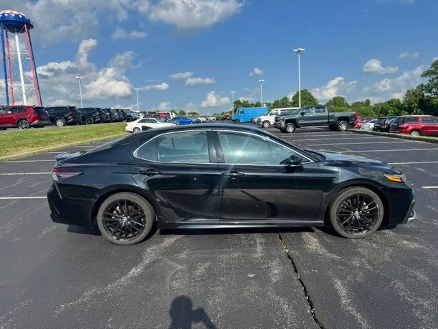 Used 2022 Midnight Black Metallic Toyota XSE image 2