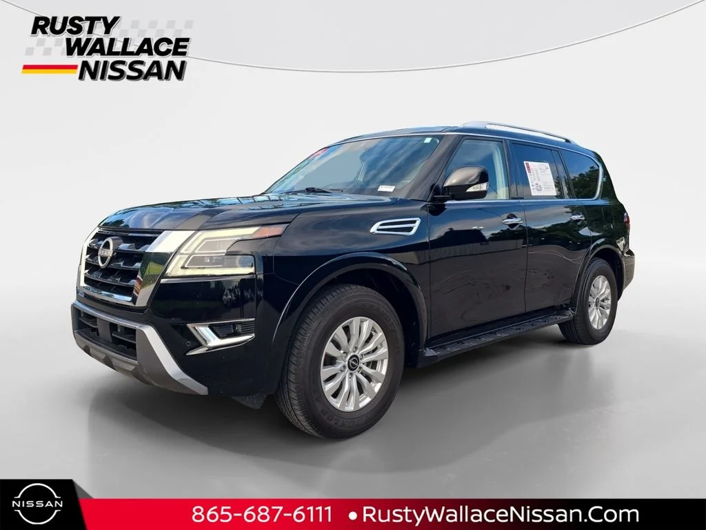 Certified Used 2024 Super Black Nissan SV image 1
