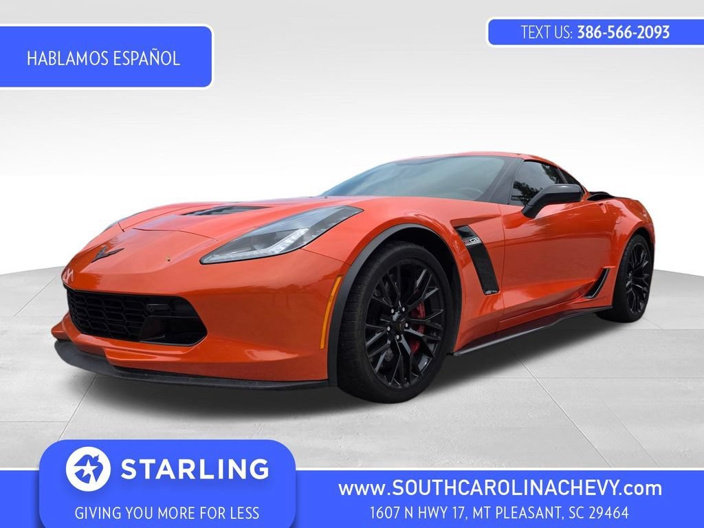 Used 2019 SEBRING ORANGE TINTCOAT Chevrolet Z06 2LZ image 1