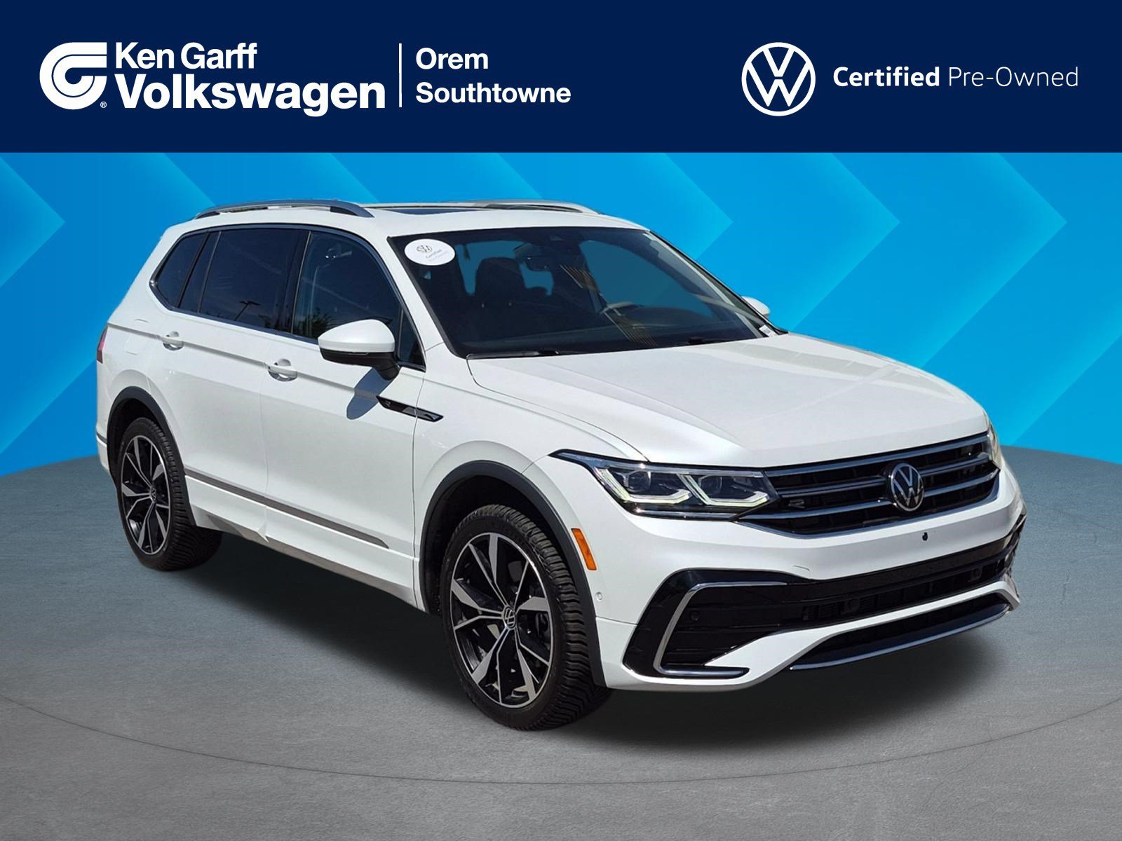Certified Used 2023 Opal White Volkswagen SEL R-Line image 1