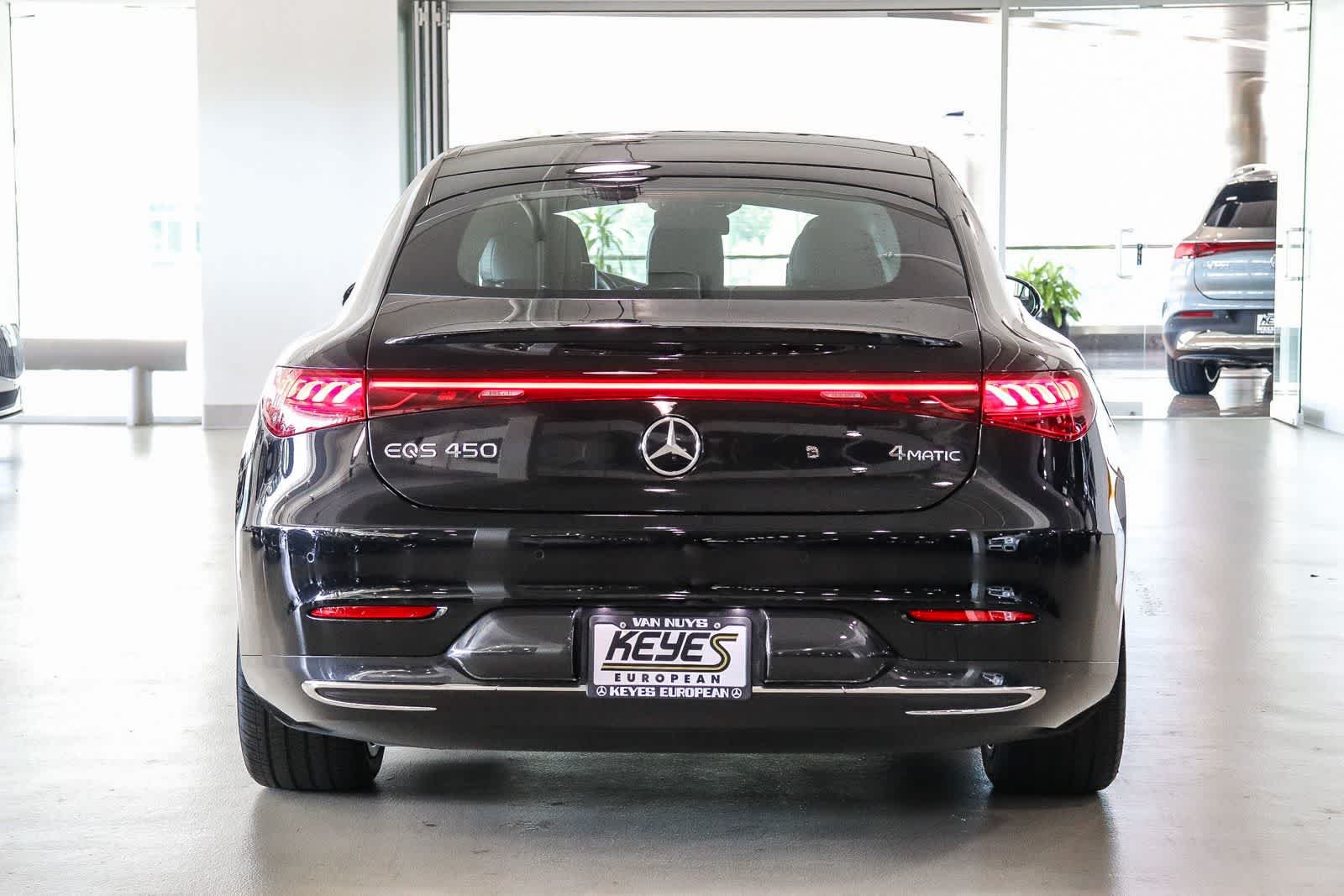 Certified Used 2024 Obsidian Black Metallic Mercedes-Benz EQS 450 image 3