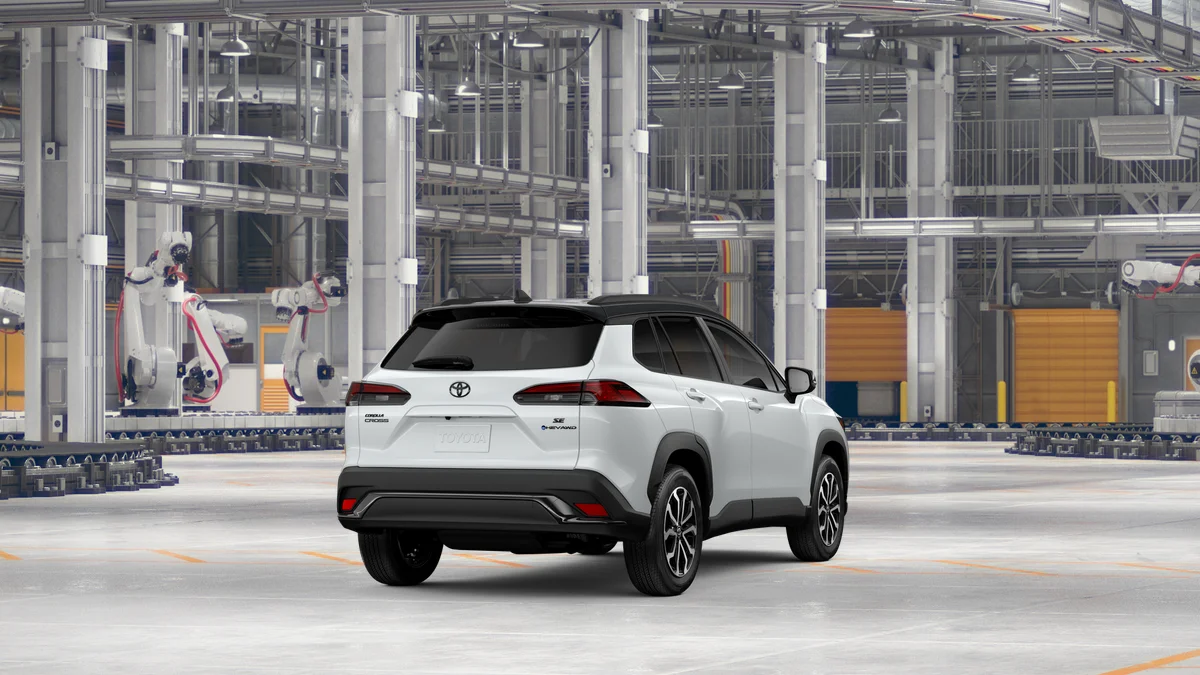 New 2026 Wind Chill Pearl with Jet Black roof Toyota Hybrid SE image 9