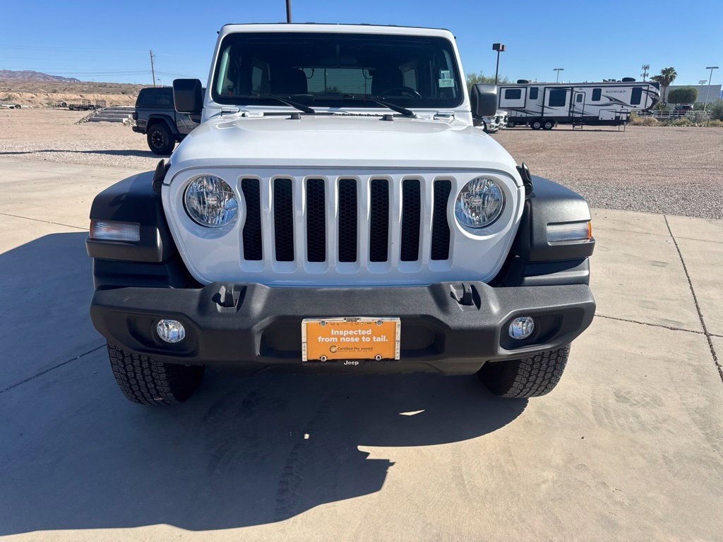 Certified Used 2022 White Jeep Unlimited Sport S image 7